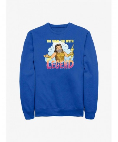 Bestselling Marvel Thor: Love and Thunder Zeus Man Myth Legend Sweatshirt $14.17 Sweatshirts