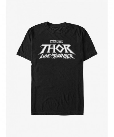 Unique Marvel Thor: Love And Thunder Logo T-Shirt $5.75 T-Shirts