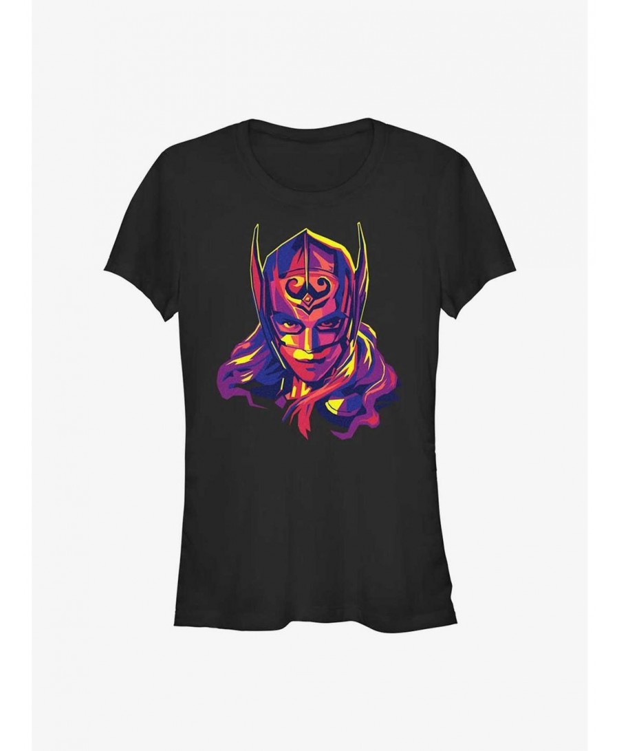 Exclusive Marvel Thor: Love and Thunder Cut Out Thor Girls T-Shirt $6.80 T-Shirts