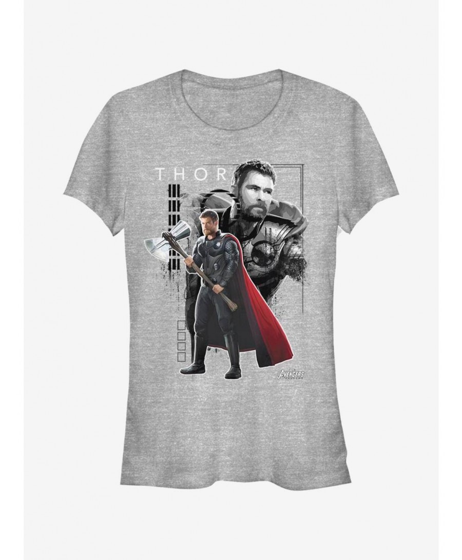 Discount Sale Marvel Thor Reflects Girls T-Shirt $7.28 T-Shirts