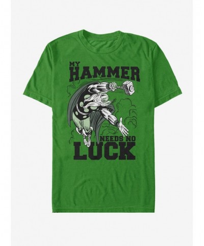 Exclusive Price Marvel Thor Hammer Luck T-Shirt $7.77 T-Shirts