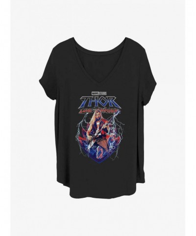 Crazy Deals Marvel Thor: Love and Thunder Ragnarock On Girls T-Shirt Plus Size $11.56 T-Shirts