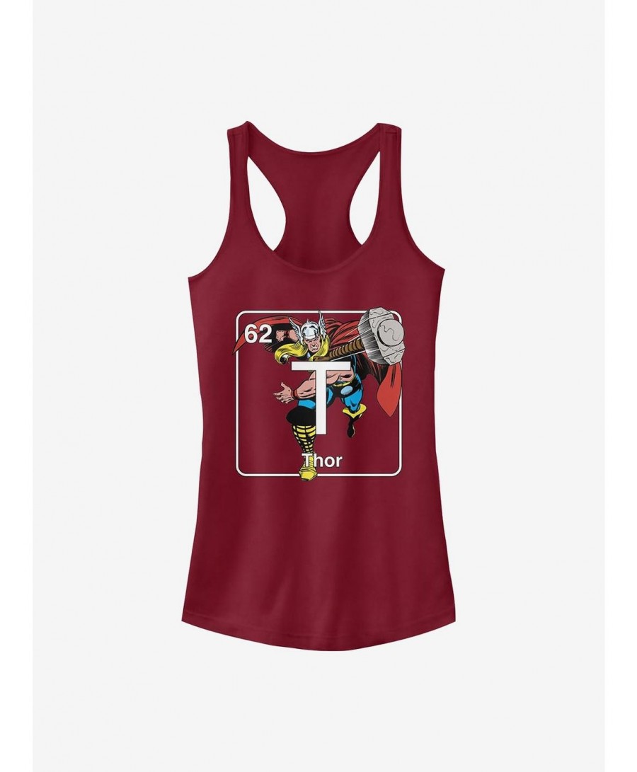 Flash Deal Marvel Thor Periodic Thor Girls Tank $8.17 Tanks