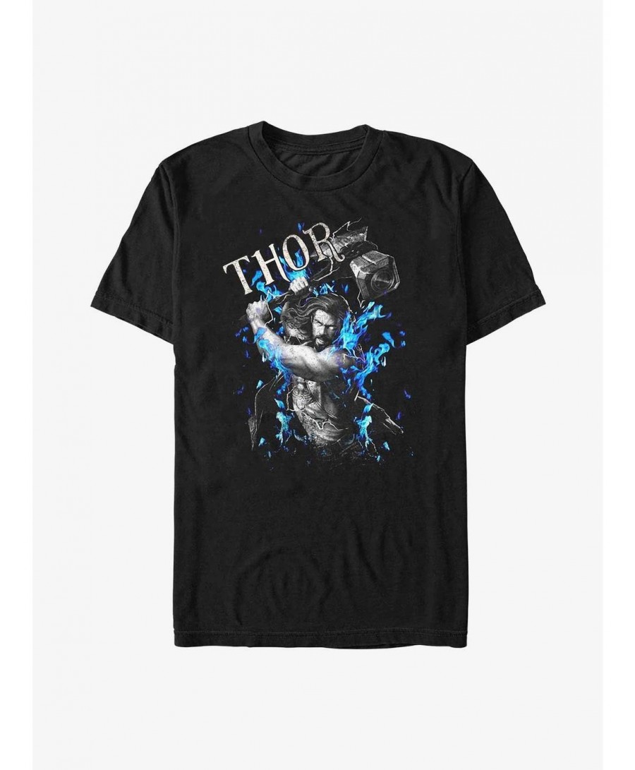 Best Deal Marvel Thor: Love and Thunder On Fire T-Shirt $7.30 T-Shirts