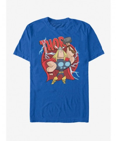 Value for Money Marvel Thor Retro Hammer T-Shirt $5.59 T-Shirts