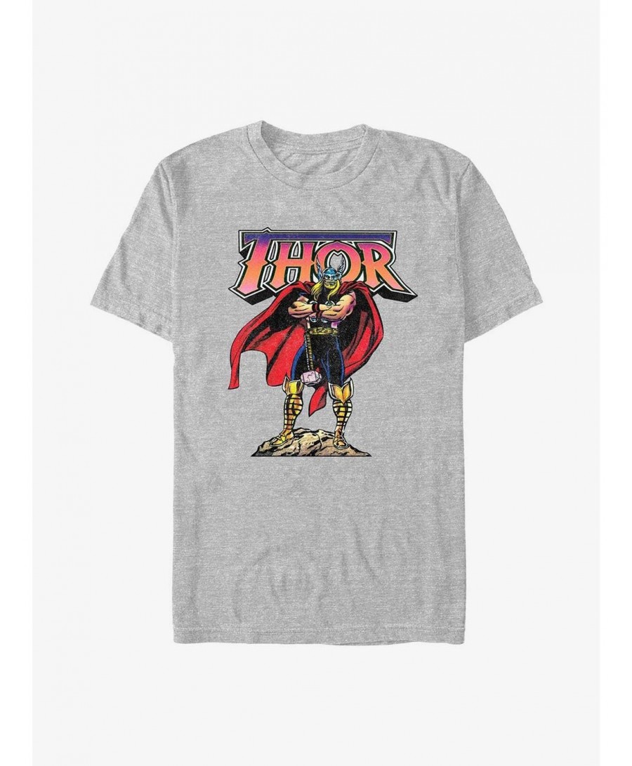 Unique Marvel Thor Hero Pose T-Shirt $6.21 T-Shirts