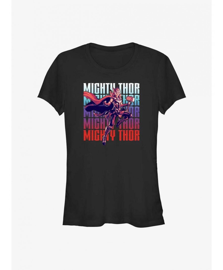 Flash Sale Marvel Thor: Love and Thunder Mighty Thor Girls T-Shirt $7.77 T-Shirts