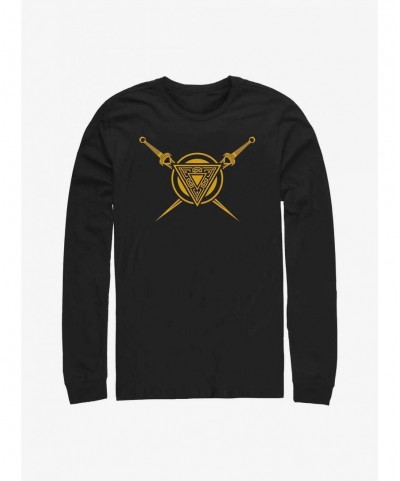 Exclusive Price Marvel Thor: Love And Thunder Asgard Shield Long Sleeve T-Shirt $12.11 T-Shirts