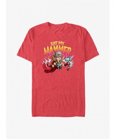 Fashion Marvel Thor: Love and Thunder Mighty Thor Eat My Hammer T-Shirt $5.59 T-Shirts