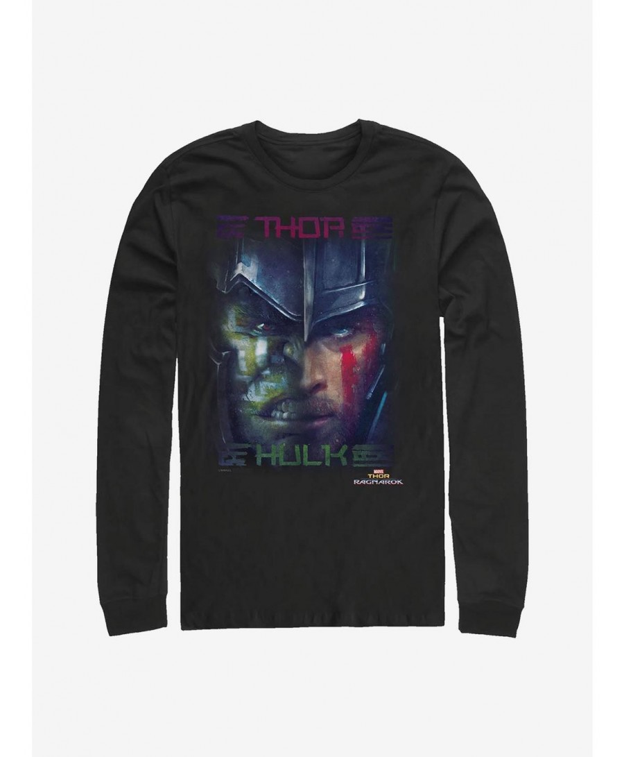 Huge Discount Marvel Thor Hulk Team Members Long-Sleeve T-Shirt $10.26 T-Shirts