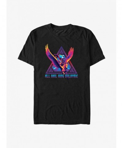 Festival Price Marvel Thor: Love And Thunder Valkyrie Triangle Badge T-Shirt $5.90 T-Shirts