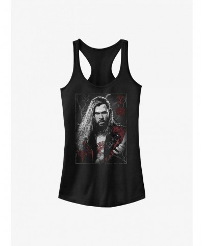 Unique Marvel Thor: Love and Thunder Metalhead Thor Girls Tank $8.96 Tanks