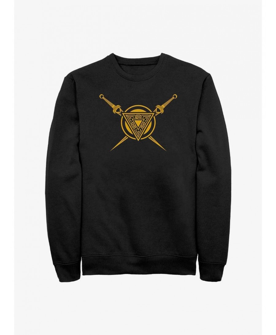 Flash Deal Marvel Thor: Love And Thunder Asgard Shield Sweatshirt $11.81 Sweatshirts