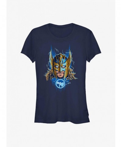 Best Deal Marvel Thor: Love and Thunder Thor Helmet Girls T-Shirt $5.18 T-Shirts