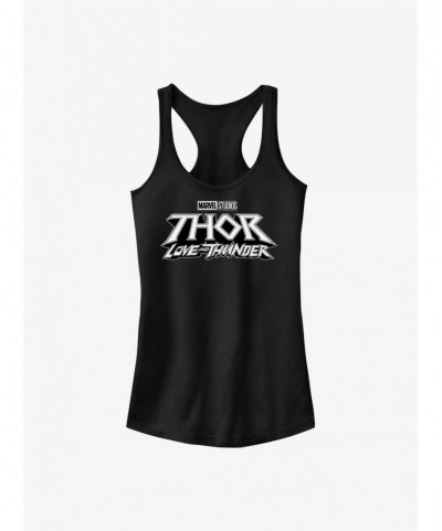 Pre-sale Discount Marvel Thor: Love and Thunder Logo Girls Tank $5.98 Tanks