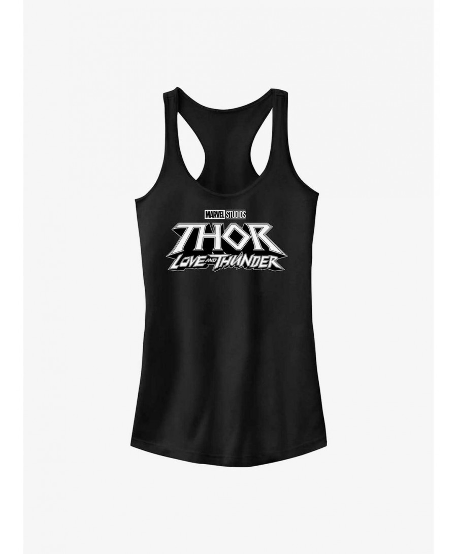 Pre-sale Discount Marvel Thor: Love and Thunder Logo Girls Tank $5.98 Tanks