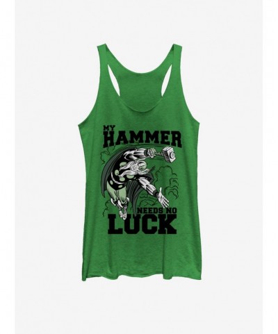 Discount Sale Marvel Thor Hammer Luck Girls Tank $8.50 Tanks