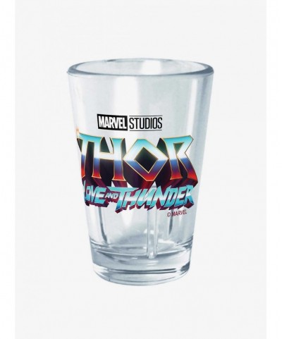 Low Price Marvel Thor: Love and Thunder Logo Mini Glass $4.44 Glasses