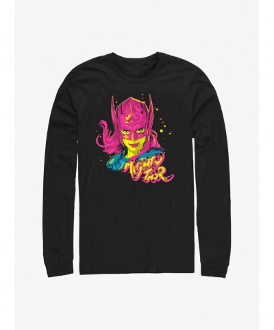 Value Item Marvel Thor: Love And Thunder Pop Art Thor Long Sleeve T-Shirt $11.84 T-Shirts