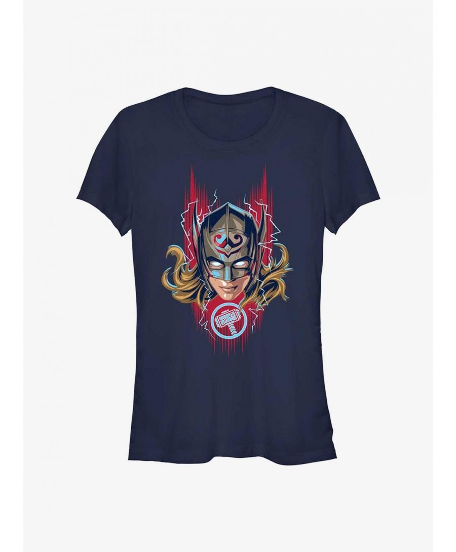 Flash Deal Marvel Thor: Love and Thunder Mighty Helmet Girls T-Shirt $5.99 T-Shirts