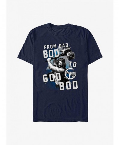 Absolute Discount Marvel Thor: Love and Thunder From Dad Bod To God Bod T-Shirt $5.59 T-Shirts