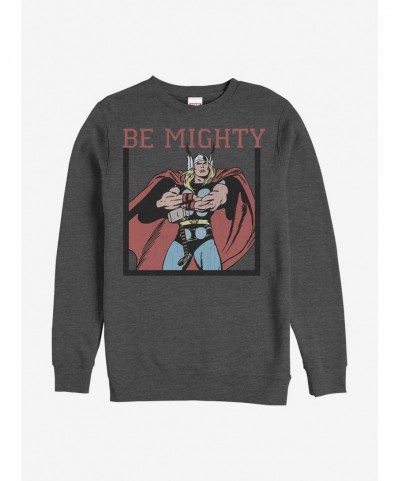 Limited-time Offer Marvel Thor Be Mighty Crew Sweatshirt $12.99 Sweatshirts