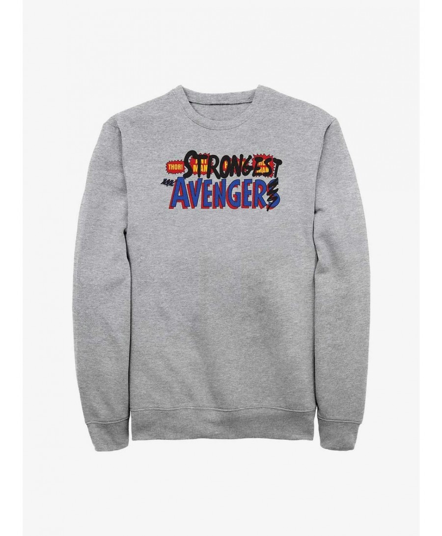 Festival Price Marvel Thor Strongest Avenger Sweatshirt $13.87 Sweatshirts