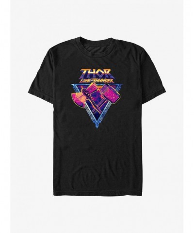 High Quality Marvel Thor: Love and Thunder Mjolnir and Stormbreaker T-Shirt $7.61 T-Shirts