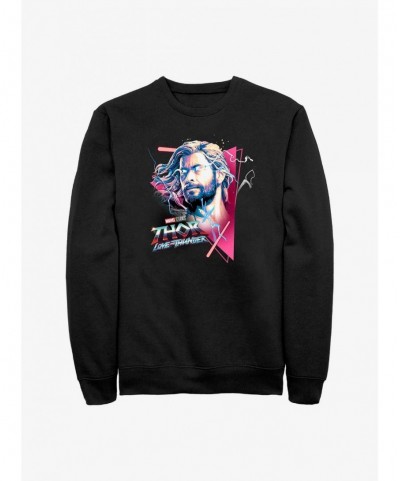 Special Marvel Thor: Love And Thunder Triangle God Sweatshirt $11.51 Sweatshirts