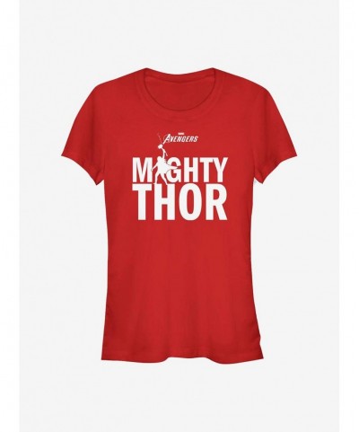 Big Sale Marvel Thor Mighty Thor Girls T-Shirt $6.31 T-Shirts