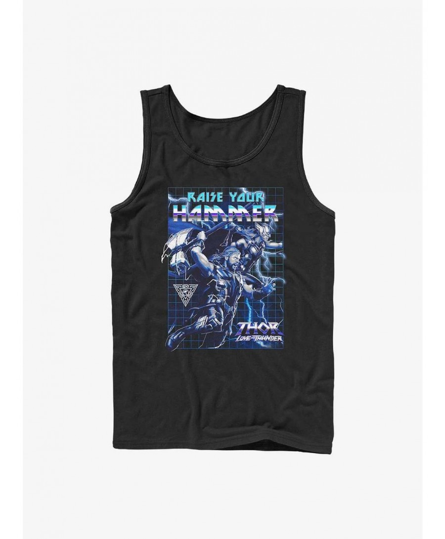 Low Price Marvel Thor: Love And Thunder Raise Your Hammer Tank $7.97 Tanks