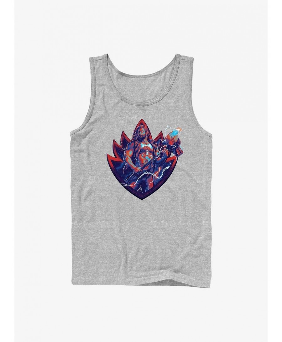 Unique Marvel Thor: Love And Thunder Guardian Thor Badge Tank $9.56 Tanks