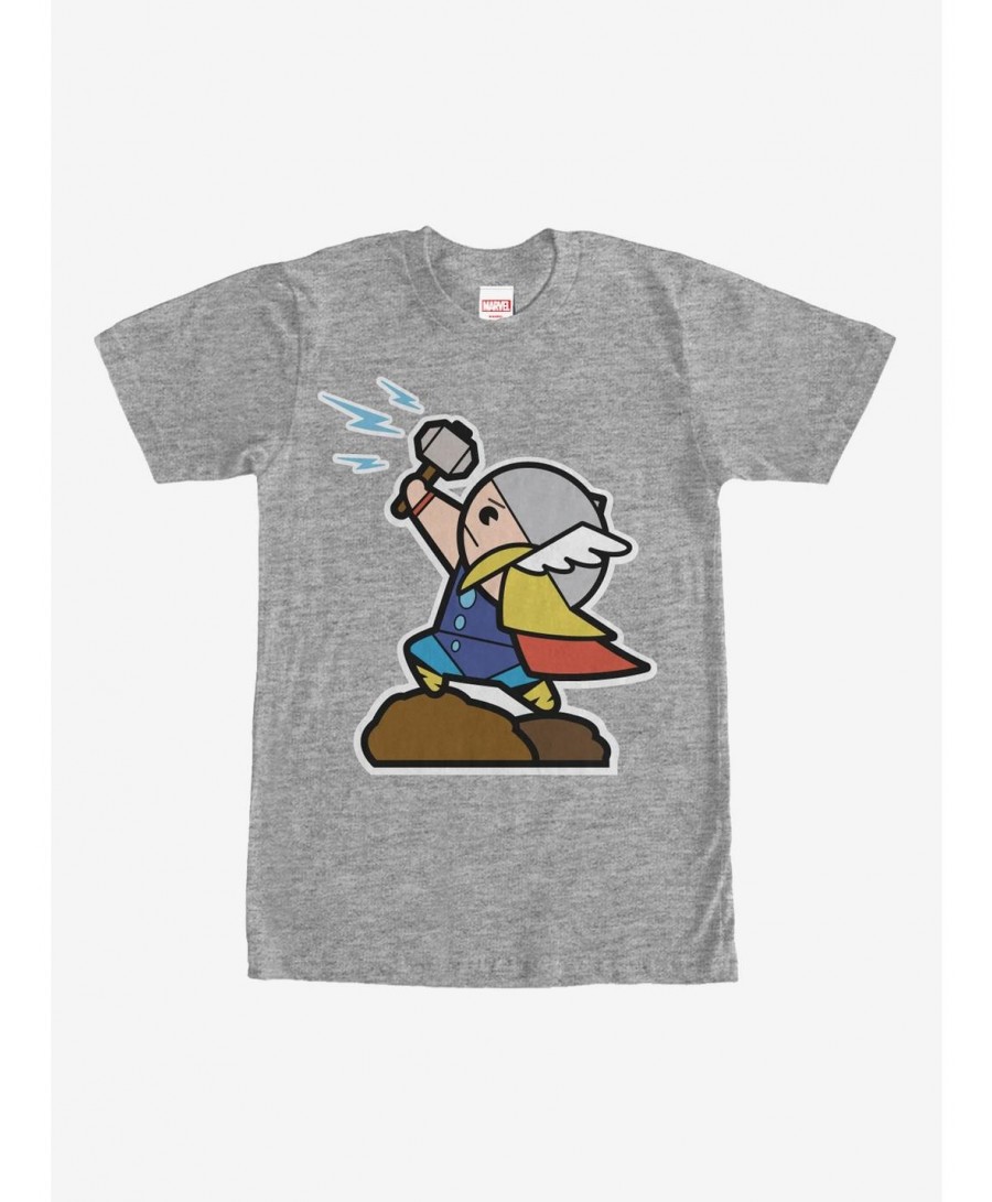 Limited-time Offer Marvel Cartoon Thor with Hammer T-Shirt $6.99 T-Shirts