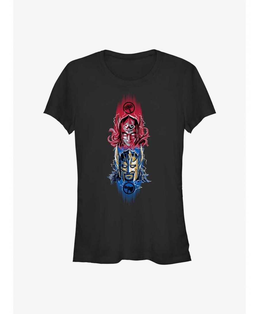 Clearance Marvel Thor: Love and Thunder Mighty Duo Girls T-Shirt $6.96 T-Shirts