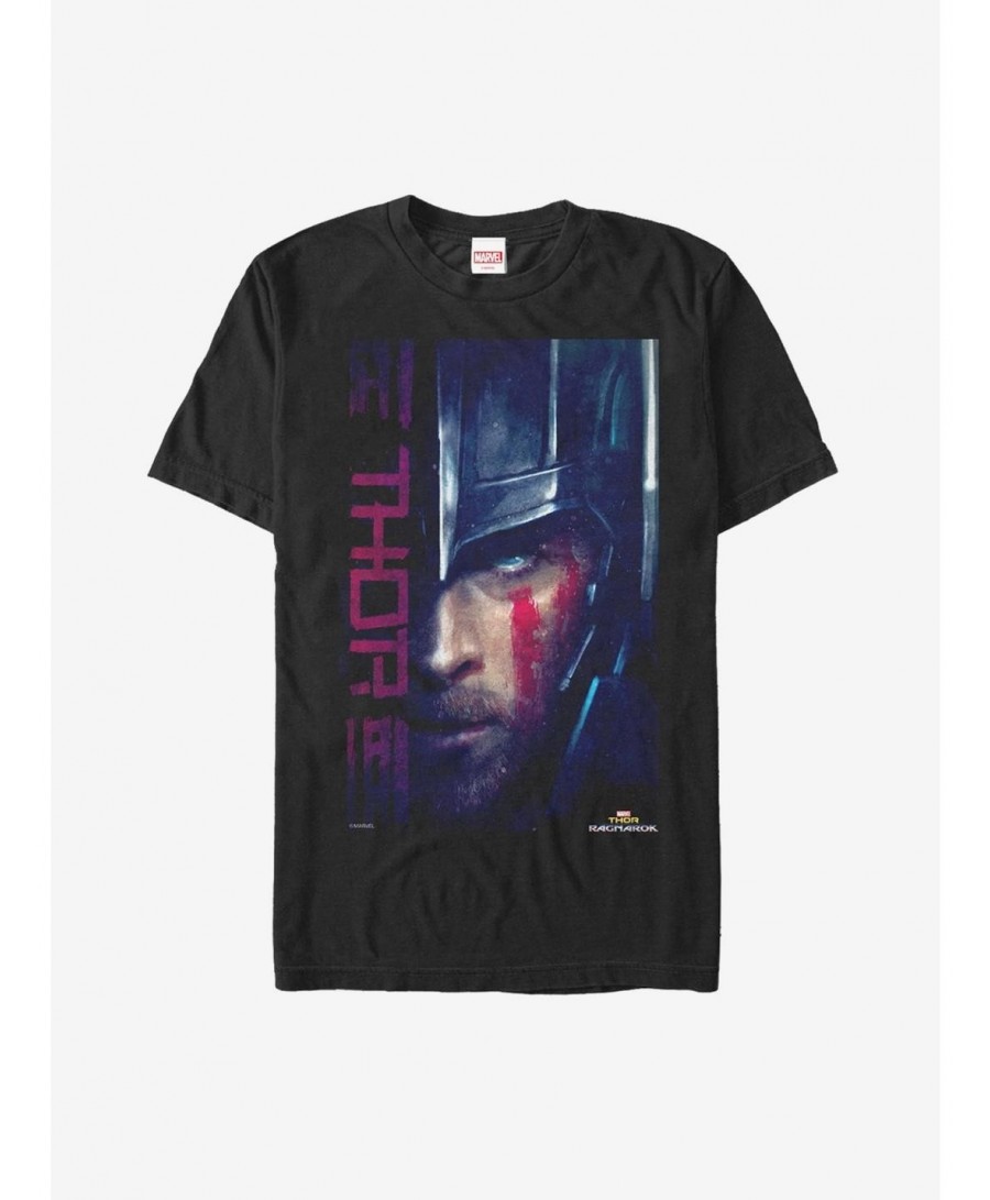 Clearance Marvel Thor: Ragnarok Battle Paint T-Shirt $5.12 T-Shirts