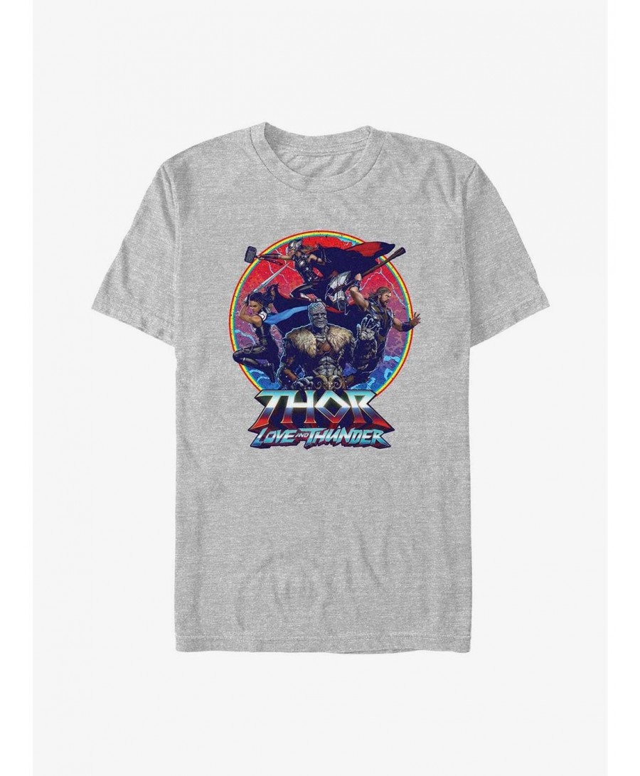 Trendy Marvel Thor: Love And Thunder Group Emblem T-Shirt $6.83 T-Shirts