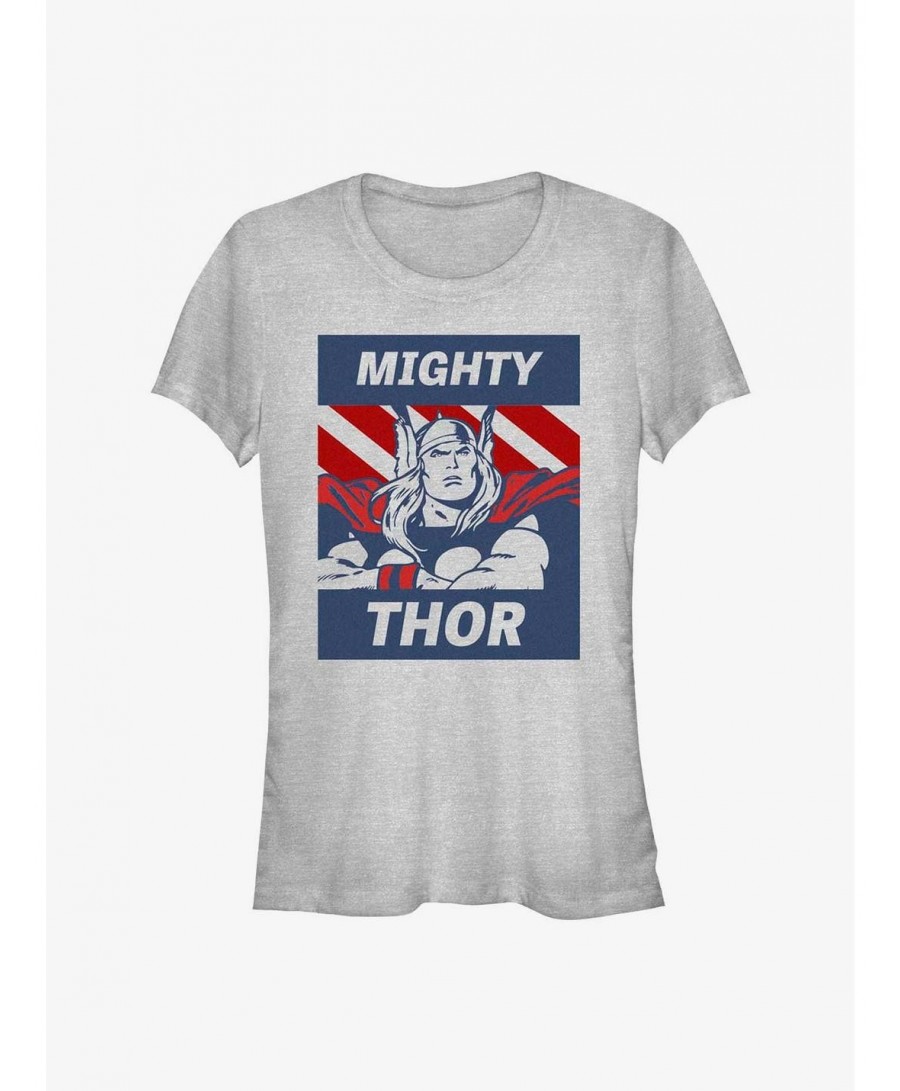 Exclusive Price Marvel Thor Mighty Guy Girls T-Shirt $7.77 T-Shirts