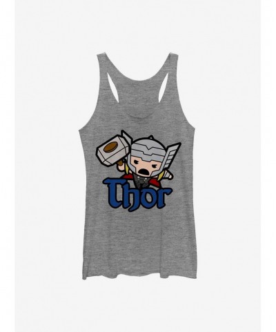 Pre-sale Discount Marvel Thor Kawaii Thor Girls Tank $7.46 Tanks