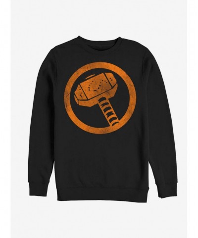 Low Price Marvel Thor Thor Retrorange Sweatshirt $13.58 Sweatshirts