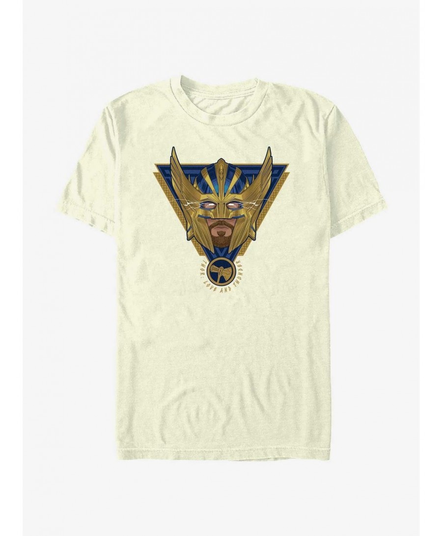 Pre-sale Marvel Thor Electric Triangle Badge T-Shirt $7.30 T-Shirts