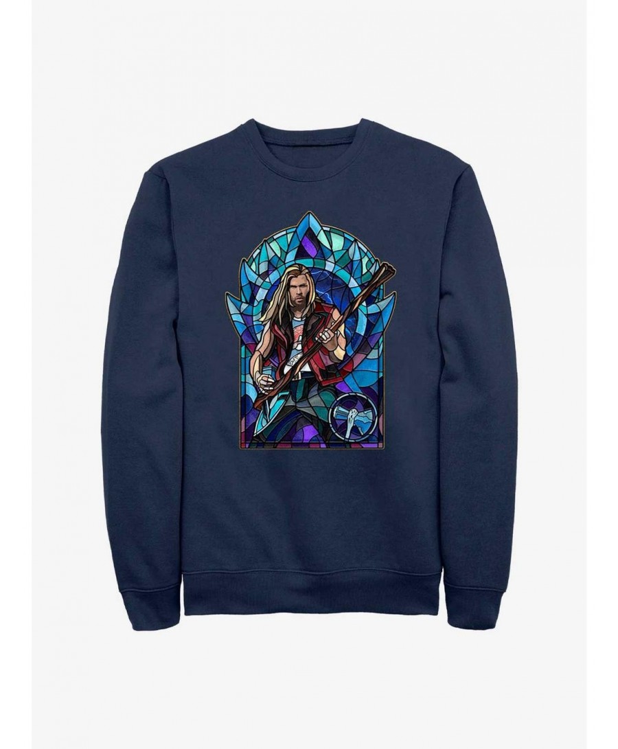 Discount Sale Marvel Thor: Love And Thunder Thor Glass Sweatshirt $14.46 Sweatshirts