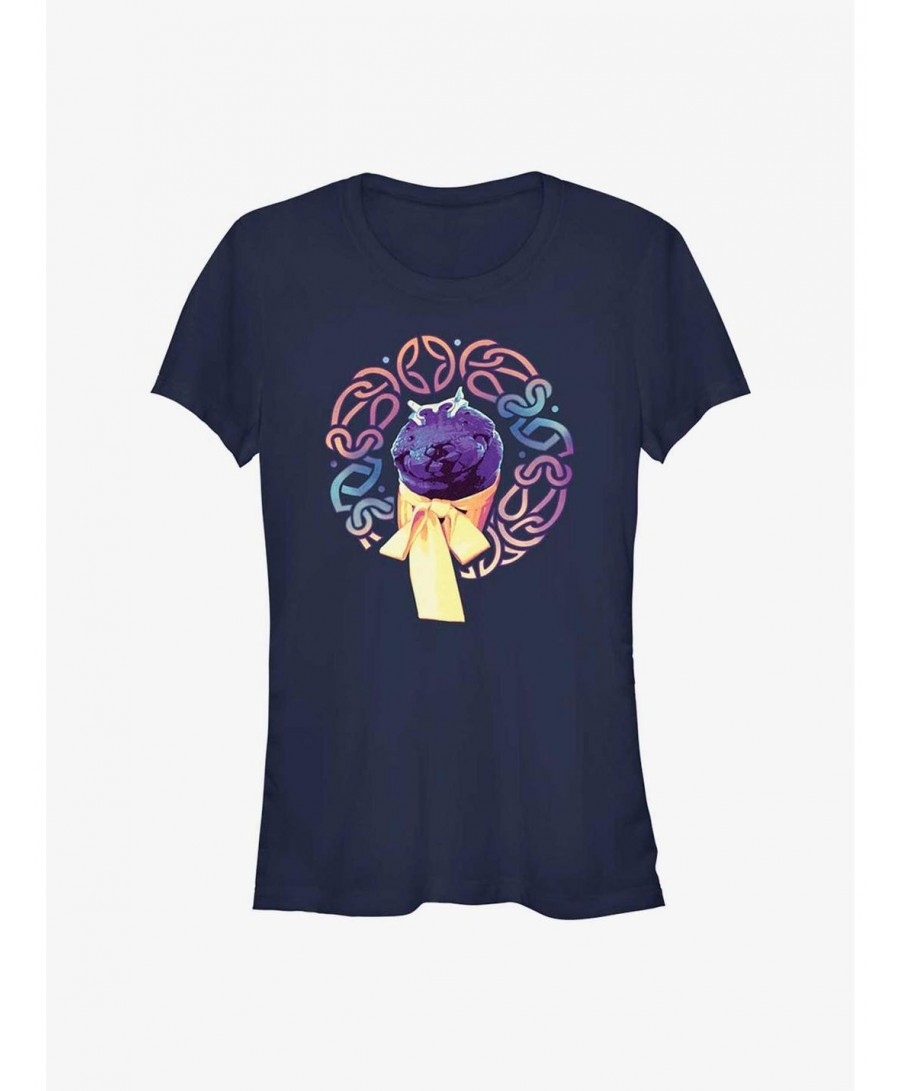 Trendy Marvel Thor: Love and Thunder Monster Circle Badge Girls T-Shirt $7.28 T-Shirts