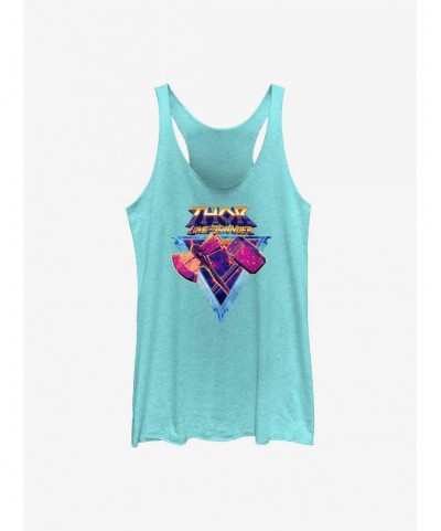 Discount Sale Marvel Thor: Love and Thunder Mjolnir and Stormbreaker Girls Tank $7.25 Tanks