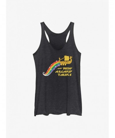 Discount Sale Marvel Thor: Love And Thunder Rainbow Tours Girl's Tank $7.10 Tanks