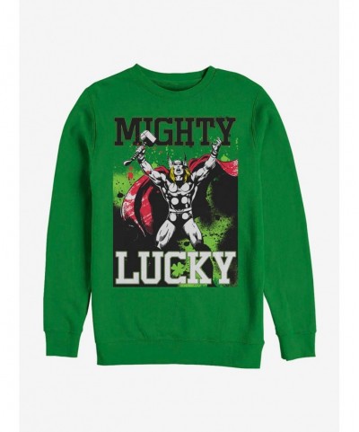 Clearance Marvel Thor Mighty Luck Thor Sweatshirt $8.86 Sweatshirts