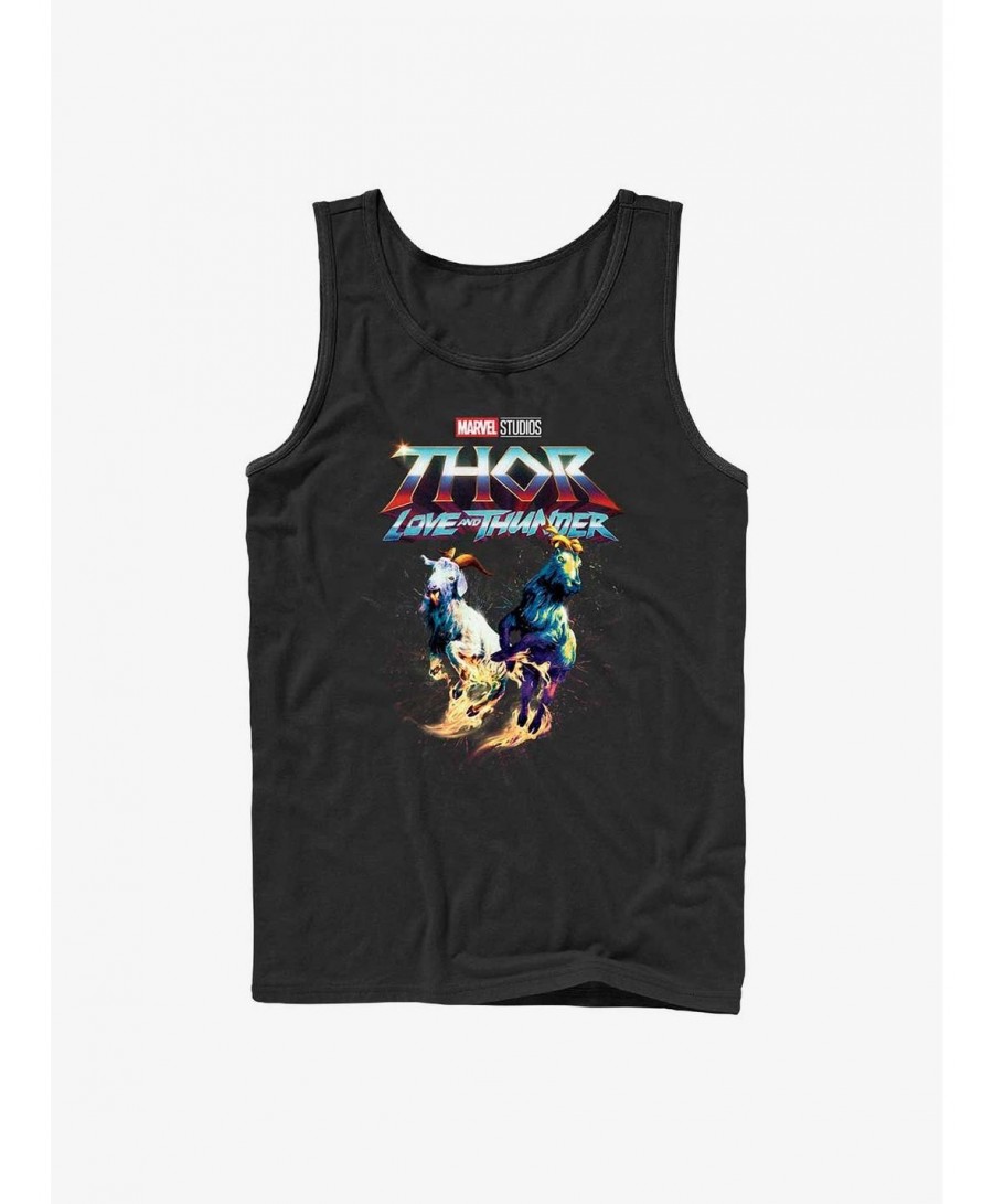 Flash Deal Marvel Thor: Love And Thunder Rainbow Goats Tank $6.37 Tanks