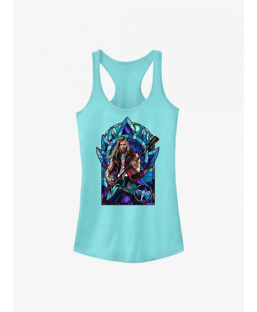 Big Sale Marvel Thor: Love and Thunder Thor Glass Girls Tank $7.77 Tanks