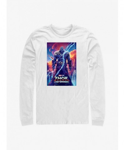 Seasonal Sale Marvel Thor: Love and Thunder Korg Movie Poster Long-Sleeve T-Shirt $11.32 T-Shirts