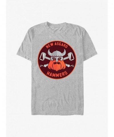 Unique Marvel Thor: Love And Thunder Hammers Badge T-Shirt $4.97 T-Shirts