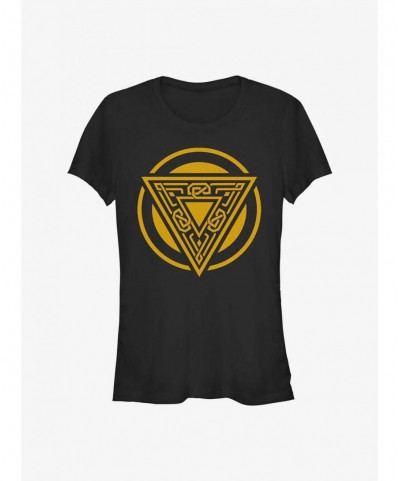Flash Deal Marvel Thor: Love and Thunder Asgard Badge Girls T-Shirt $6.15 T-Shirts